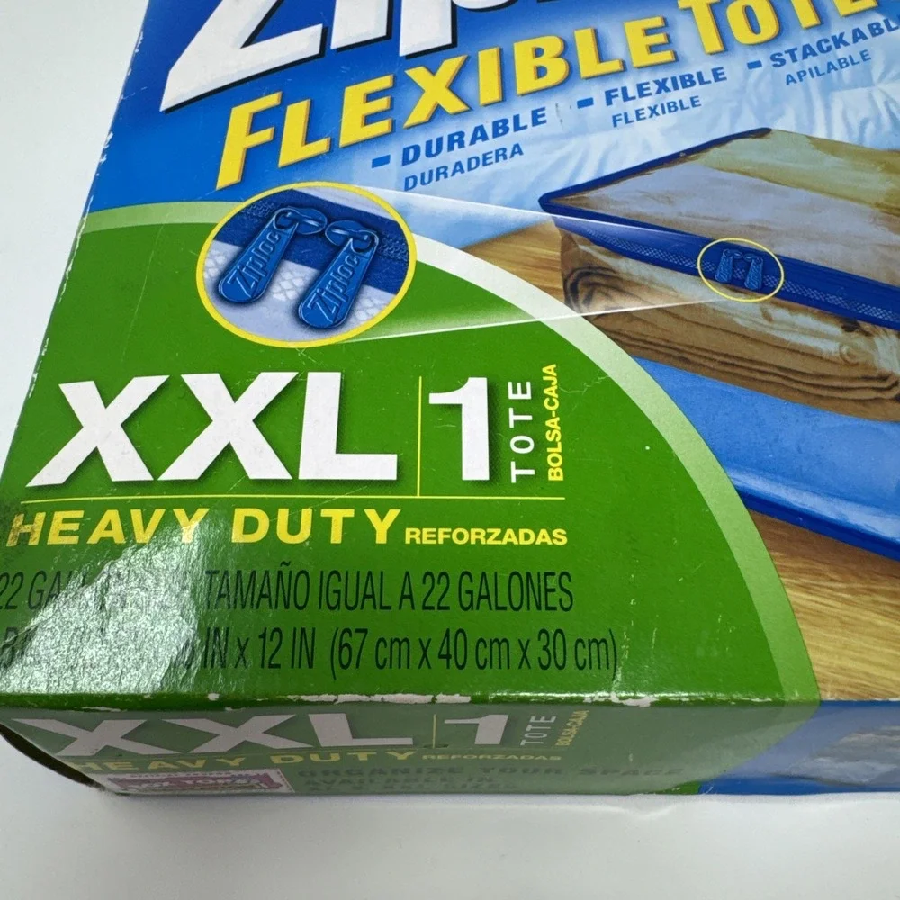 (1) Ziplock XXL Flexible Tote 22 GAL 2.2' x 16